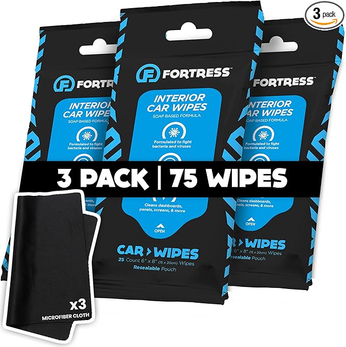 Fortress Car Interior Wipes by Fortress