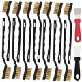 24 Pcs Mini Brass Brush Set, Brass Scratch Brush by Unknown