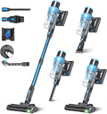 Cordless Vacuum Cleaner, 400W/45kPa/55Mins-8-in-1 Stick Vacuum Cleaners by PRAVOLE