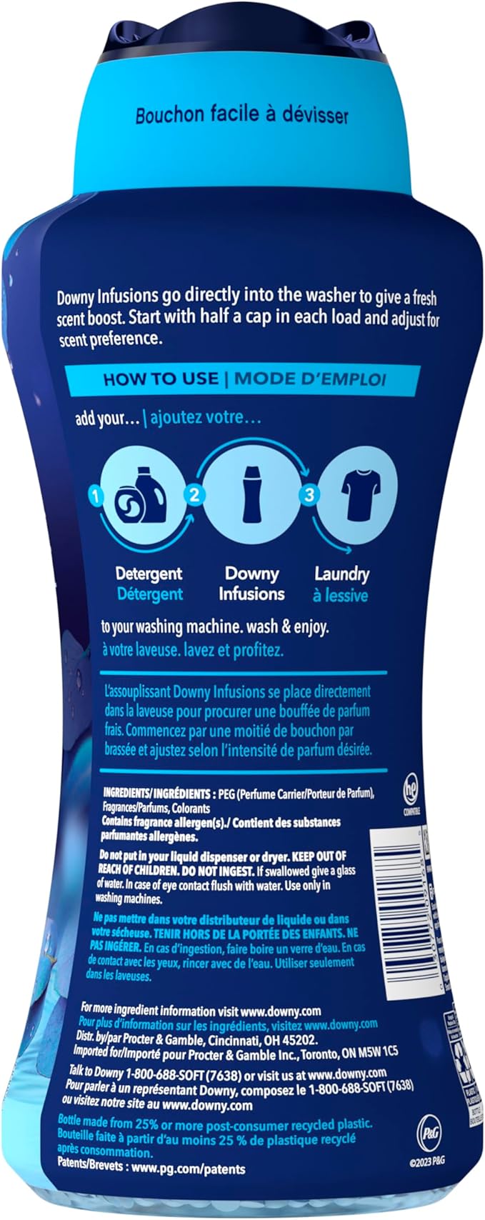 Downy Infusions In-Wash Laundry Scent Booster Beads, Crisp Rain and Blue - Image 7