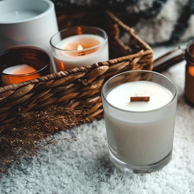 14 OZ Thick Candle Jars for Making Candles 12 Pcs, 3 Wick Empty Jars - Image 5
