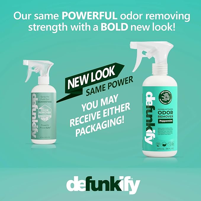 Odor Remover Spray, 16oz. 'Peppermint' Essential Oil Odor Eliminator - Image 2