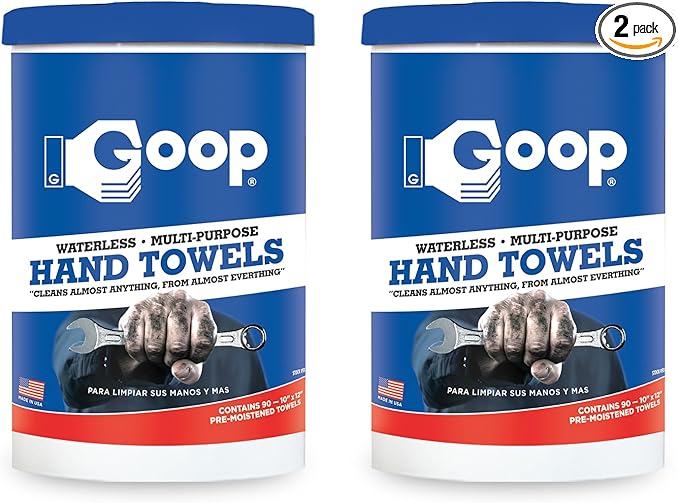 GOOP Multi-Purpose Waterless Hand Cleaner Towels by GOOP