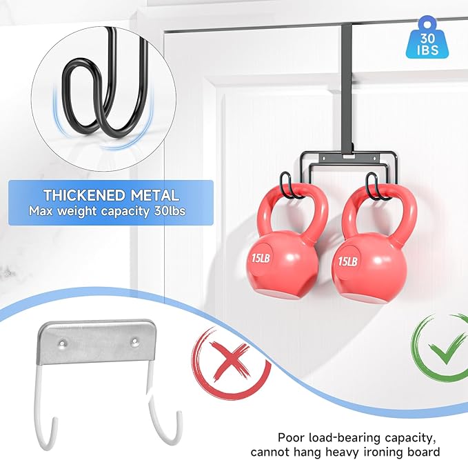 Over The Door & Wall Mount Ironing Board Hanger - Image 7