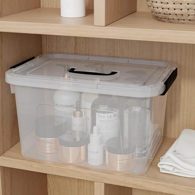 10.5 L Clear Latch Storage Bin - Image 4