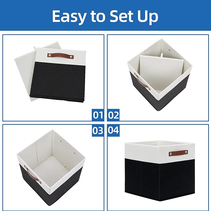 Temary Foldable Storage Cubes Set of 4 - Image 7