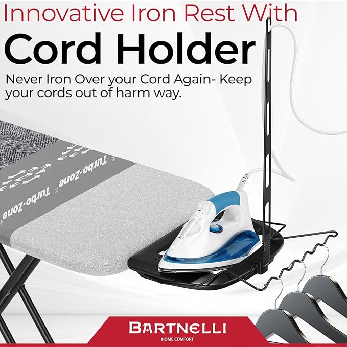 Bartnelli Heavy Duty Ironing Board 48x15 | Designed & Made in Europe - Image 4