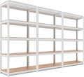 HOMEDANT House 5-Tier Laminated Metal Shelving Unit Adjustable Storage Utility by TheBestOrganizingSolution