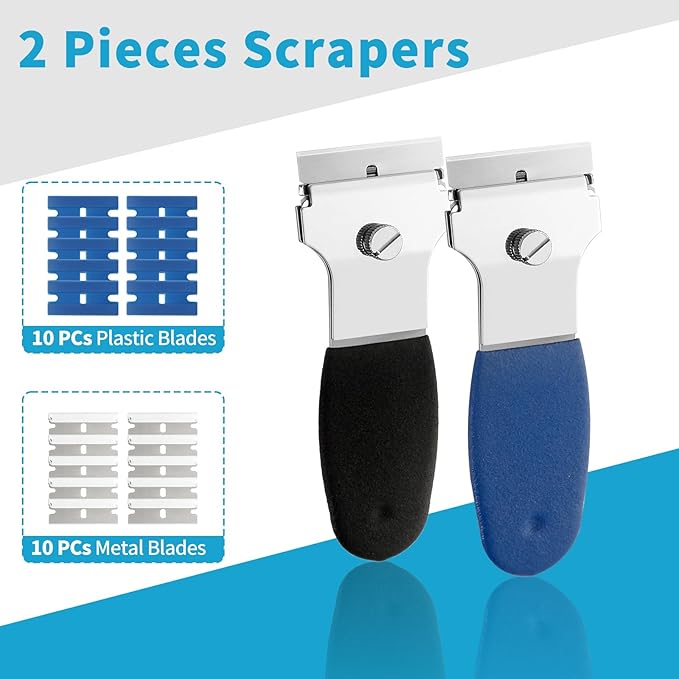 2 Pack Razor Blade Scraper, - Image 7