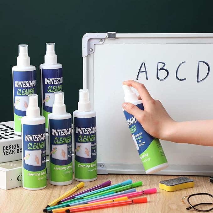 12 Pack Whiteboard Cleaner Spray Bottle 8.5oz Dry Erase Board Surface Cleaner - Image 4