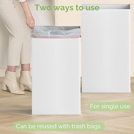 4 Pack Extra Large Disposable Trash Cans, Reusable Portable Garbage Can - Image 5