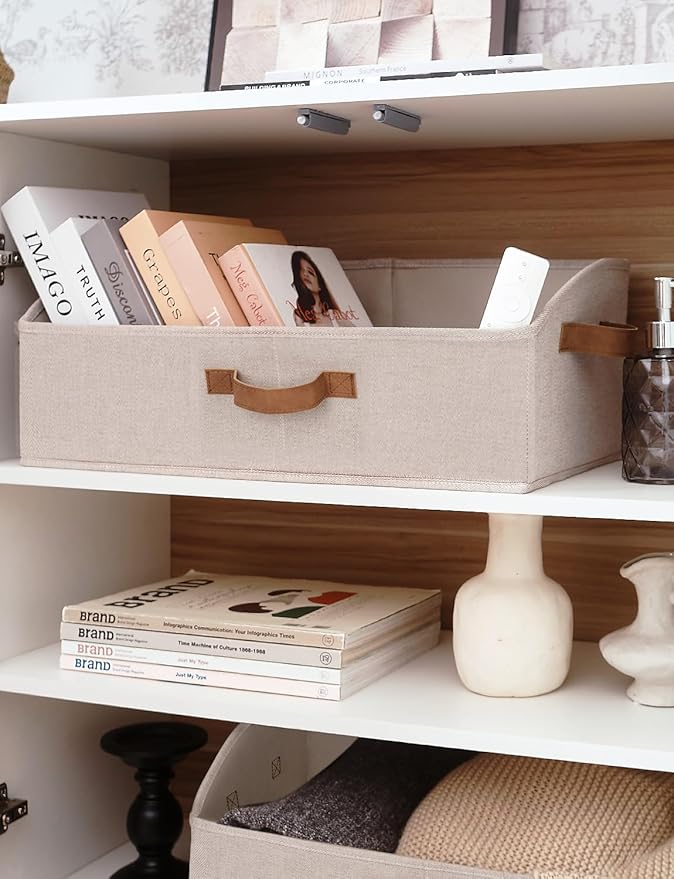 StorageWorks Closet Storage Bins, Trapezoid Organizer Box - Image 4