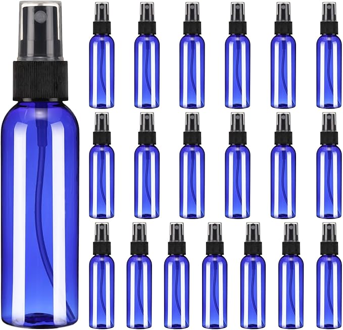 uxcell 20 Pack Spray Bottles, 2 Oz/60ML Reusable Clear Empty Mist Plastic Mini by uxcell