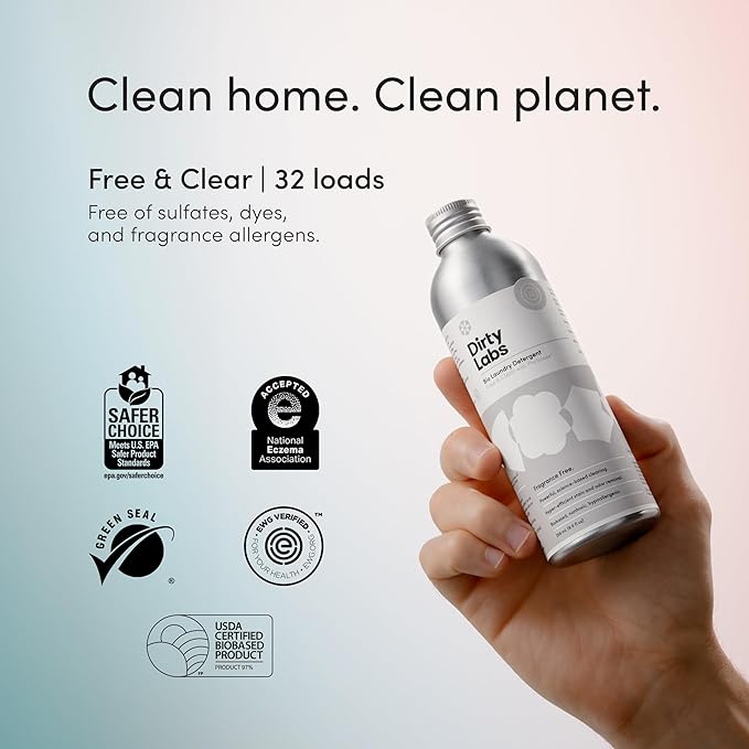 Dirty Labs | Scent Free | Bio-Liquid Laundry Detergent | 32 Loads | - Image 3