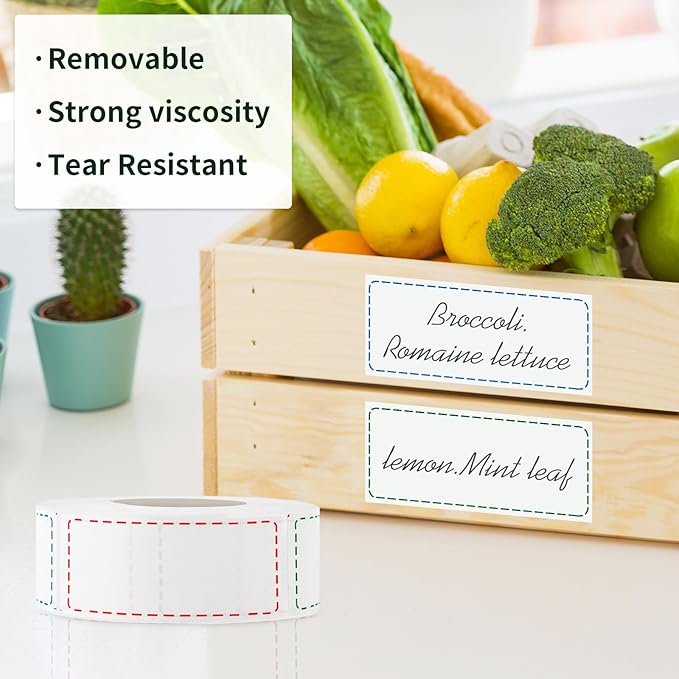 500 Removable Freezer Labels, 2x3 inches Water Oil Waterproof Stickers to Write - Image 3