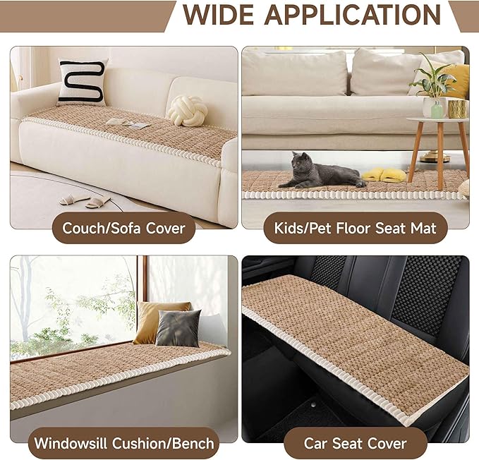 OTOB Couch Cover for Dogs Washable All Seasons, Non Slip Fuzzy Pet Couch Covers - Image 7