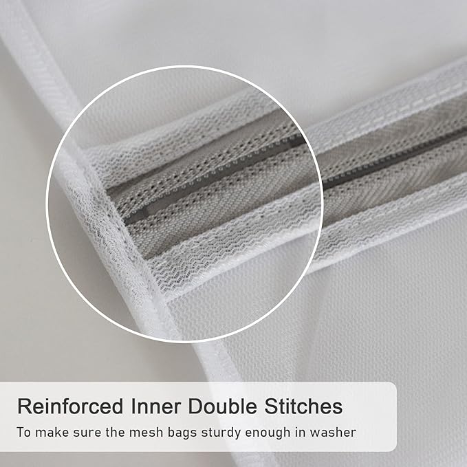 Polecasa 3Pcs 12 x 16 Inches Extra Durable Fine Mesh Laundry Bags - Image 4