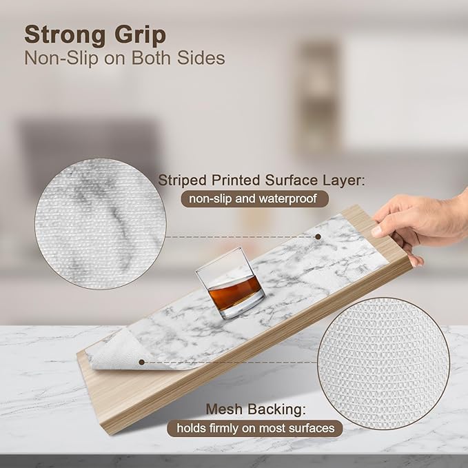 OcePor Non-Adhesive Drawer and Shelf Liner 24IN x 30FT，Non Slip Cabinet and - Image 2