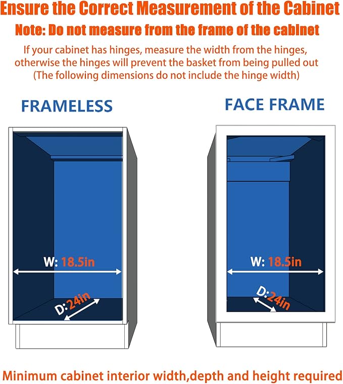 ROOMTEC Pull Out Cabinet Organizer, Cabinet Pull Out Shelves 17" W x 21" D - Image 4