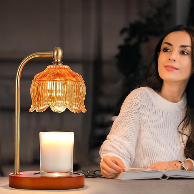 Candle Warmer Lamp with Timer and Dimmer, Electric Amber Light Gifts - Image 8