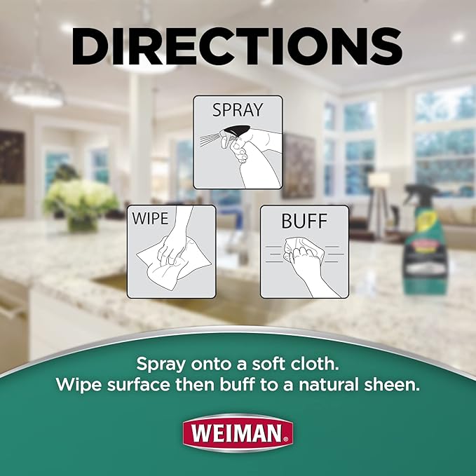 Weiman Disinfecting Granite Daily Clean & Shine Refill, 64 Oz - Image 3