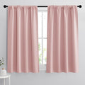 RYB HOME Short Window Curtains for Kitchen, Room Darkening Rod Pocket Drapes by RYBHOME