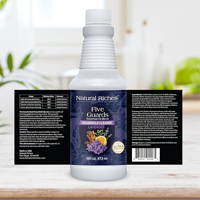 Natural Riches Household Cleaner Concentrate Five Guards Lavender scent from - Image 6
