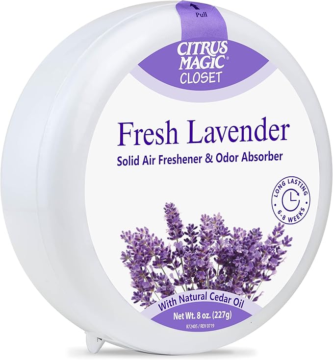 Citrus Magic For Closets Odor Absorbing Solid Air Freshener, Fresh Lavender - Image 3
