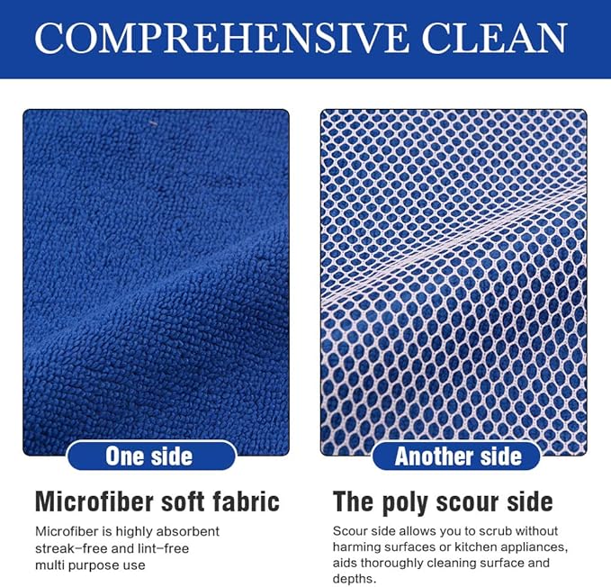 SINLAND Microfiber Dish Cloth for Washing Dishes Best Kitchen Washcloth - Image 4