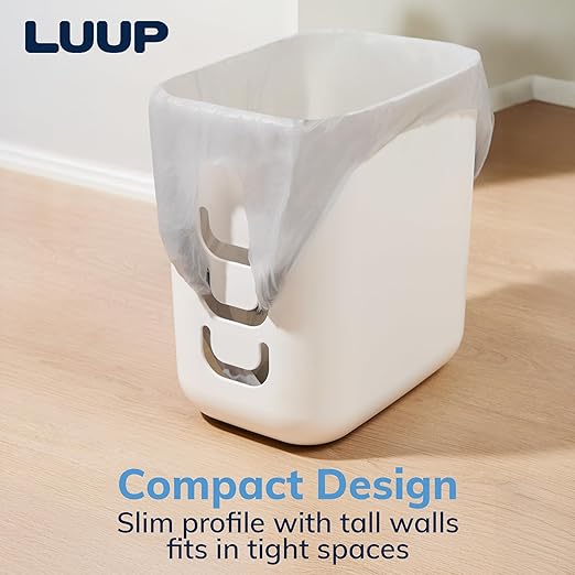 STORi Luup Bathroom Wastebasket, Secure Grocery Bags, Plastic Garbage Container - Image 9