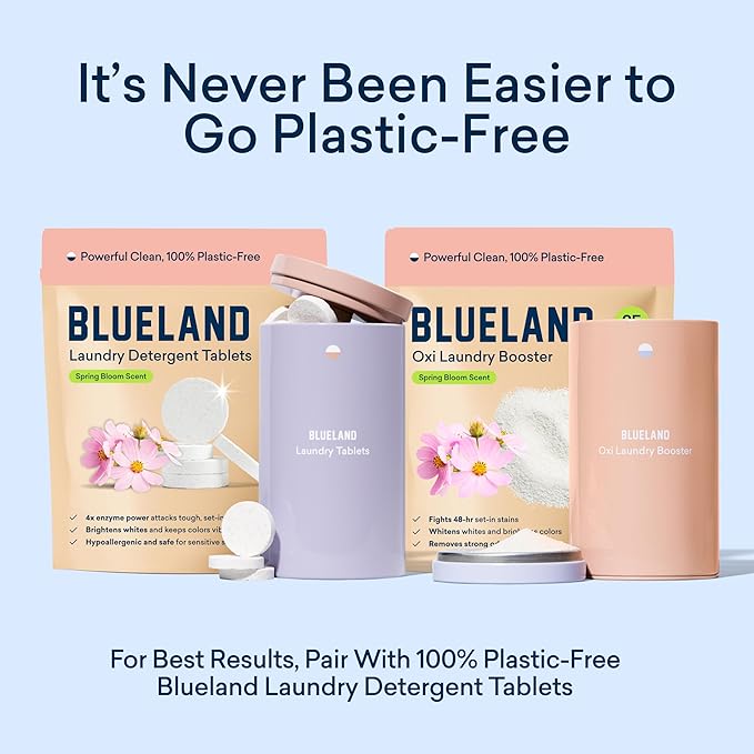 BLUELAND Oxi Laundry Booster Powder Refill 2-Pack, Spring Bloom Scent, 50 Loads - Image 6