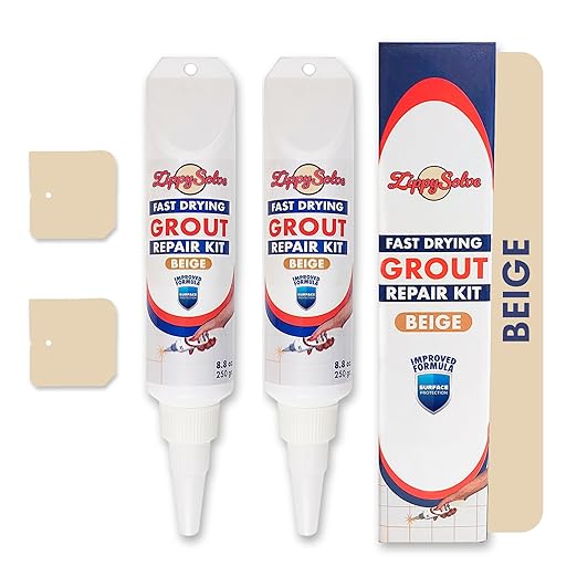 Tile Grout, Repair Kit, 2 Pack Grout Filler, Restore & Renew Tile Joints Line by ZippySolveTileGrout