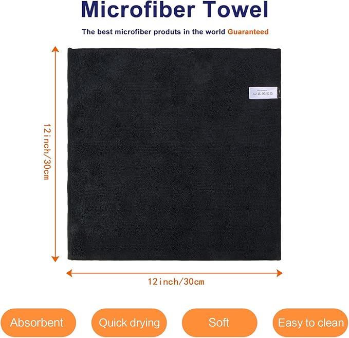 KinHwa Microfiber Dish Cloths for Washing Dishes Ultra Absorbent Dish Rags Fast - Image 2