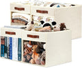 HNZIGE Fabirc Storage Cubes Bin 13x15x13 Clear Storage Cube, 4 Pack Foldable by HNZIGE
