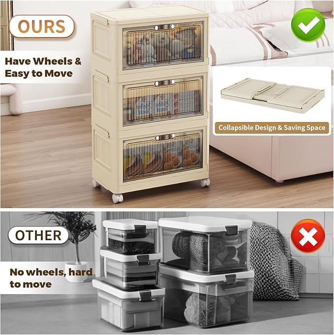 3 Tier - 48QT Storage Bins - Image 3