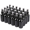 Black Glass Small Spray Bottle 2 oz 24 Packs, Fine Mist Sprayer Small Clear by QUALITYGLASSBOTTLECREATOR
