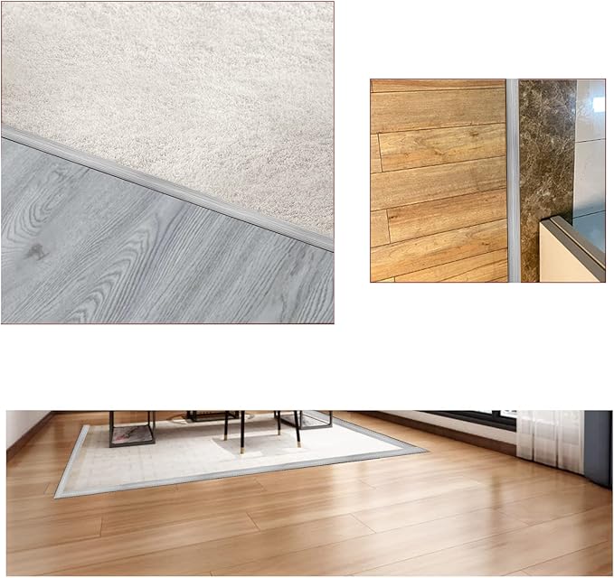 Floor/Door Flat Transition Strip & Self Adhesive Floor Vinyl Floor Edge Trim - Image 4