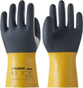 LANON 3 Pairs PVC Chemical Gloves, Thick Rubber Work Gloves, Heavy-Duty by LANONProtection