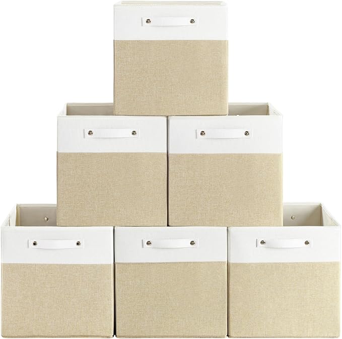13 x 13 Inch Fine Linen Storage Bins by FinishingBo