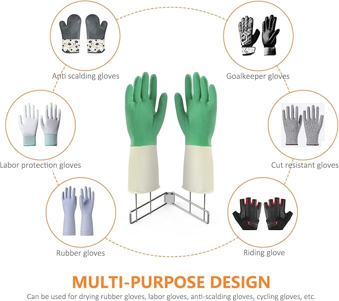 Kitchen Glove Holder, Stainless Steel Glove Rack, Kitchen Vertical Glove - Image 4