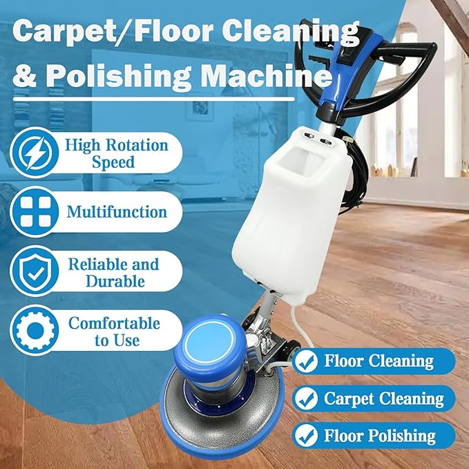 TECHTONGDA Floor Polisher Commercial Floor Buffer Scrubber Buffer Polisher - Image 2