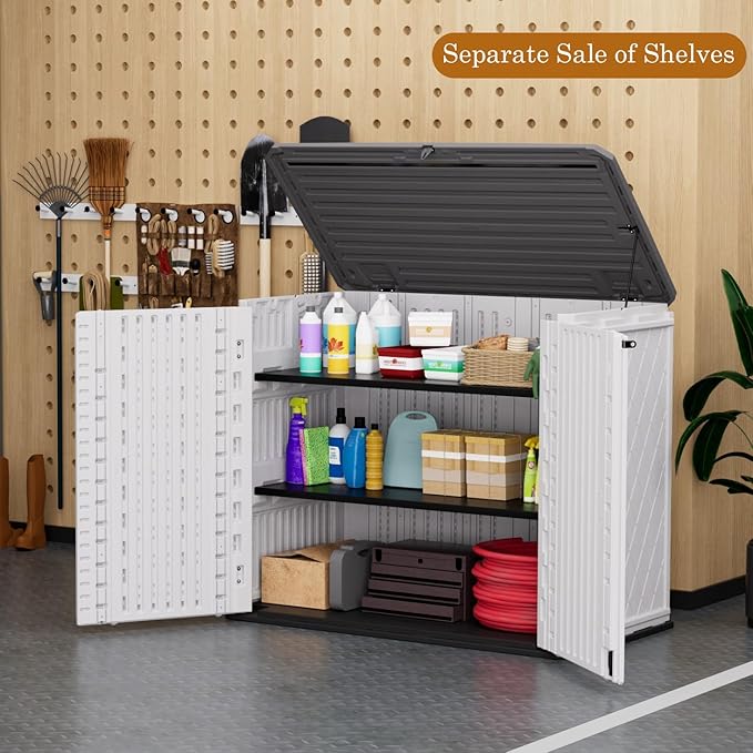 ZZM 4x3FT Heavy-Duty Outdoor Storage Shed | 34 Cu.Ft Waterproof Resin Cabinet - Image 3