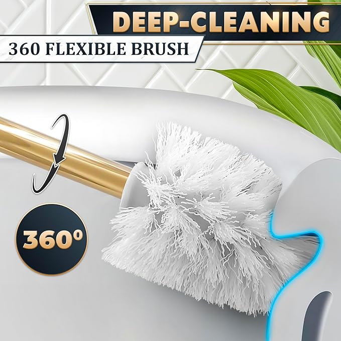 Gold Stainless Steel Toilet Brush - Image 7