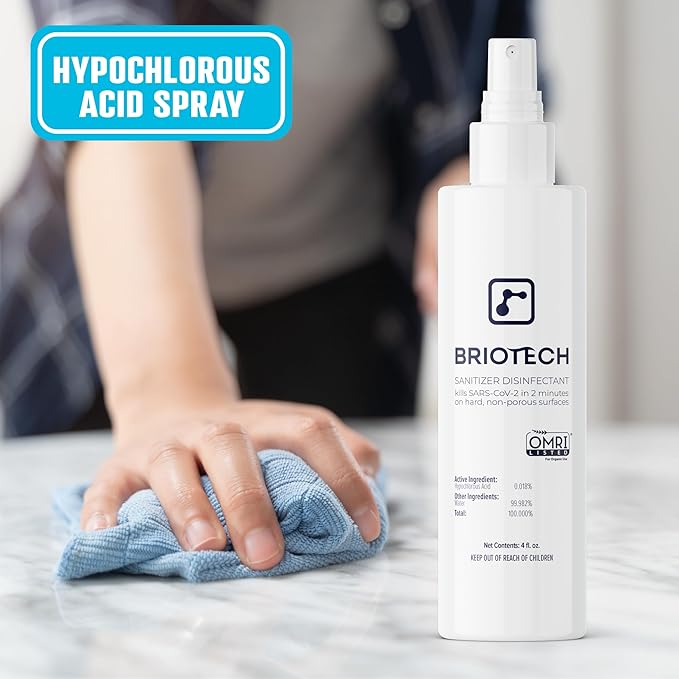 BRIOTECH Sanitizer Disinfectant Hypochlorous Spray, Kill 99.99% of Viruses & - Image 5