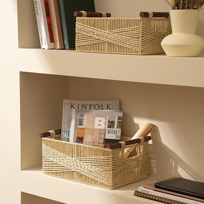 LA JOLIE MUSE Wicker Storage Baskets - Image 3