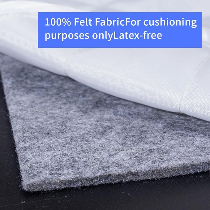 Felt Rug Pad, 4x6 Ft Extra Large Area Cushioned Carpet Liner, Thick Felt Pads - Image 4