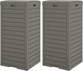 Outdoor Trash Can, 2 Set of 31 Gallon Garbage Can by LHBGO