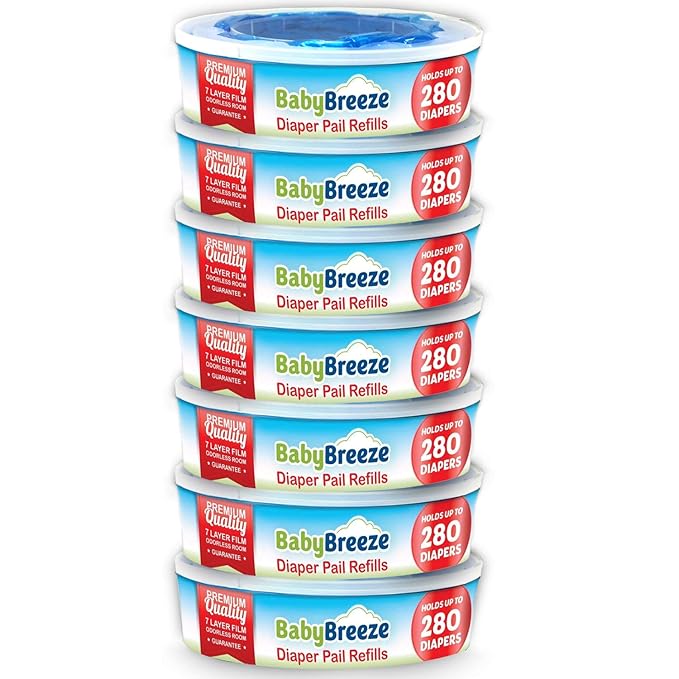 Diaper Pail Refill Bags Compatible by BabyBreeze