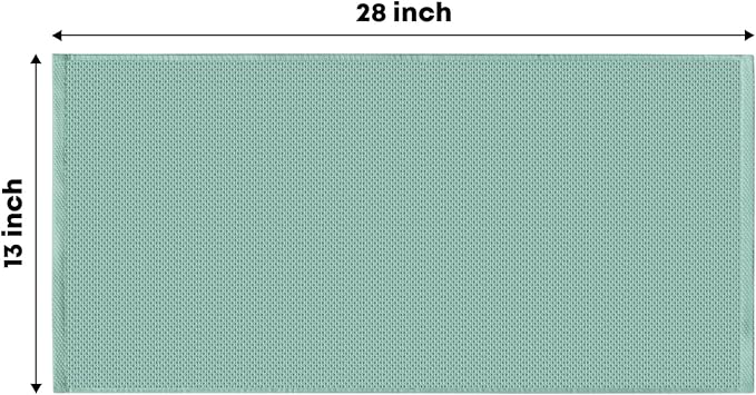 Artoid Mode 100% Cotton Light Green Waffle Weave Kitchen Dish Cloths, 13x28 - Image 7