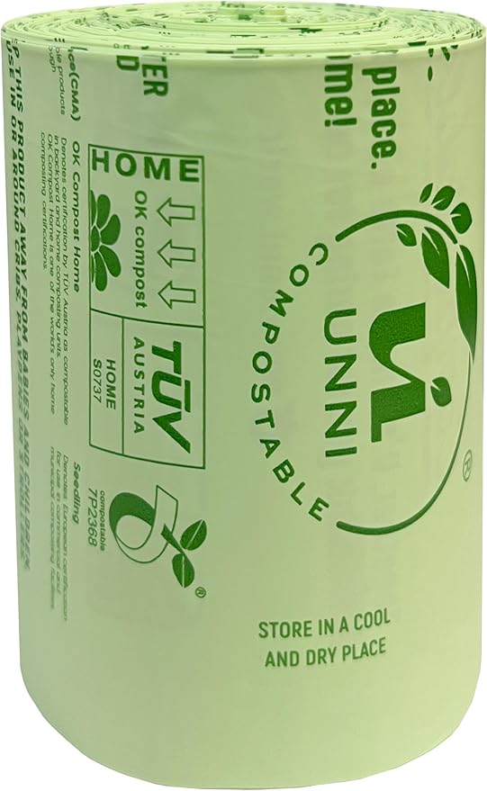 UNNI Compostable Lawn & Leaf Bags, 30-33 Gallon / 124 Liter, Extra Thick 1.1 - Image 5